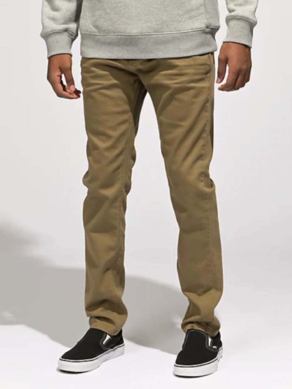 EMPYRE Men 36 Streetwear Hipster Skater Verge Tapered Khaki Skinny Jeans